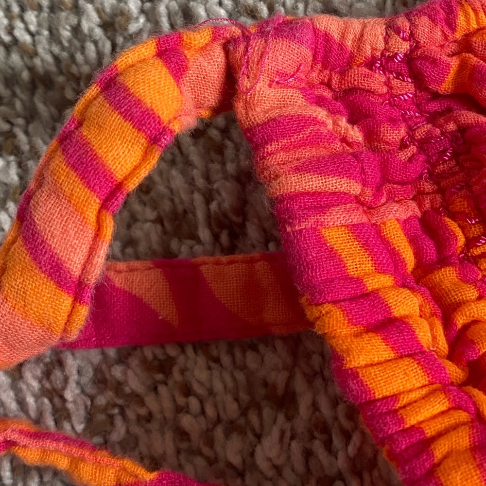 beachlunchlounge Pink & Orange Tropical Tie-Shoulder Sundress - Picture 5 of 5